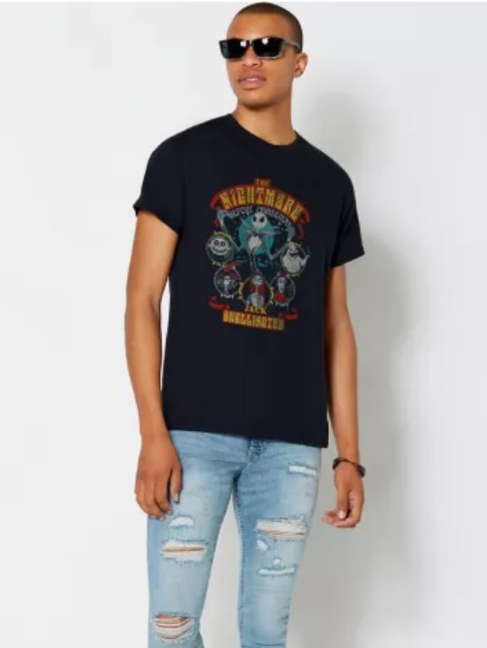 Disney The Nightmare Before Christmas Jack Graphic Tee Size Large New